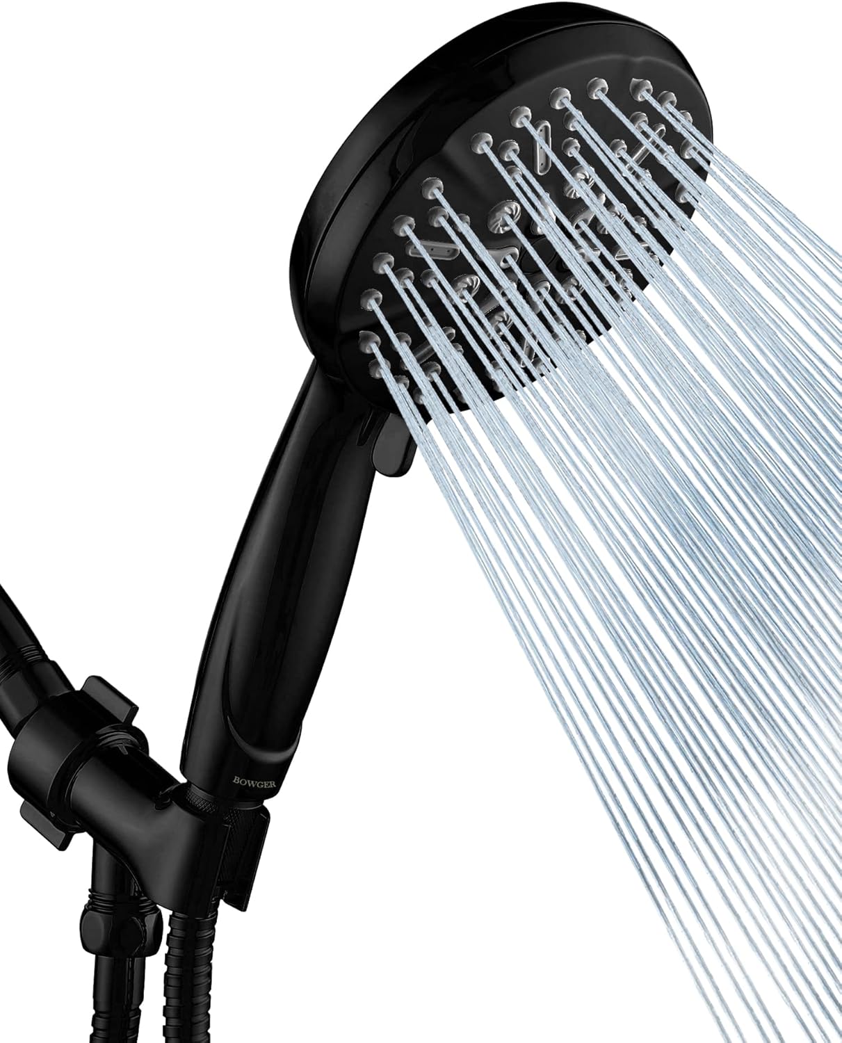 Matt Black Shower Head with Handheld Spray for Ultimate Relaxation