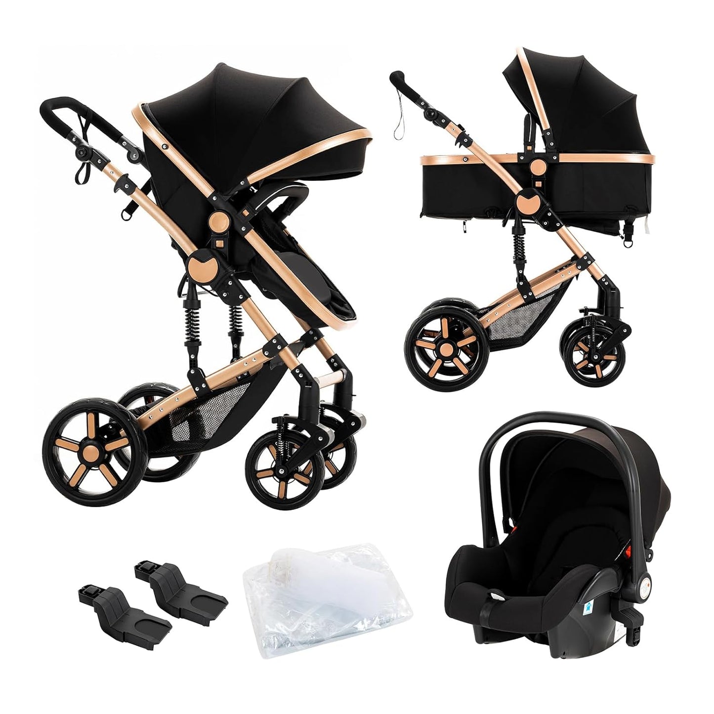 3 in 1 Baby Stroller Travel System Combo Set for Newborns