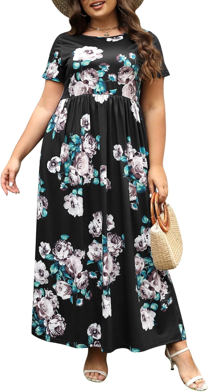 Plus Size Maxi Dresses for Curvy Women by Nemidor - Summer Style