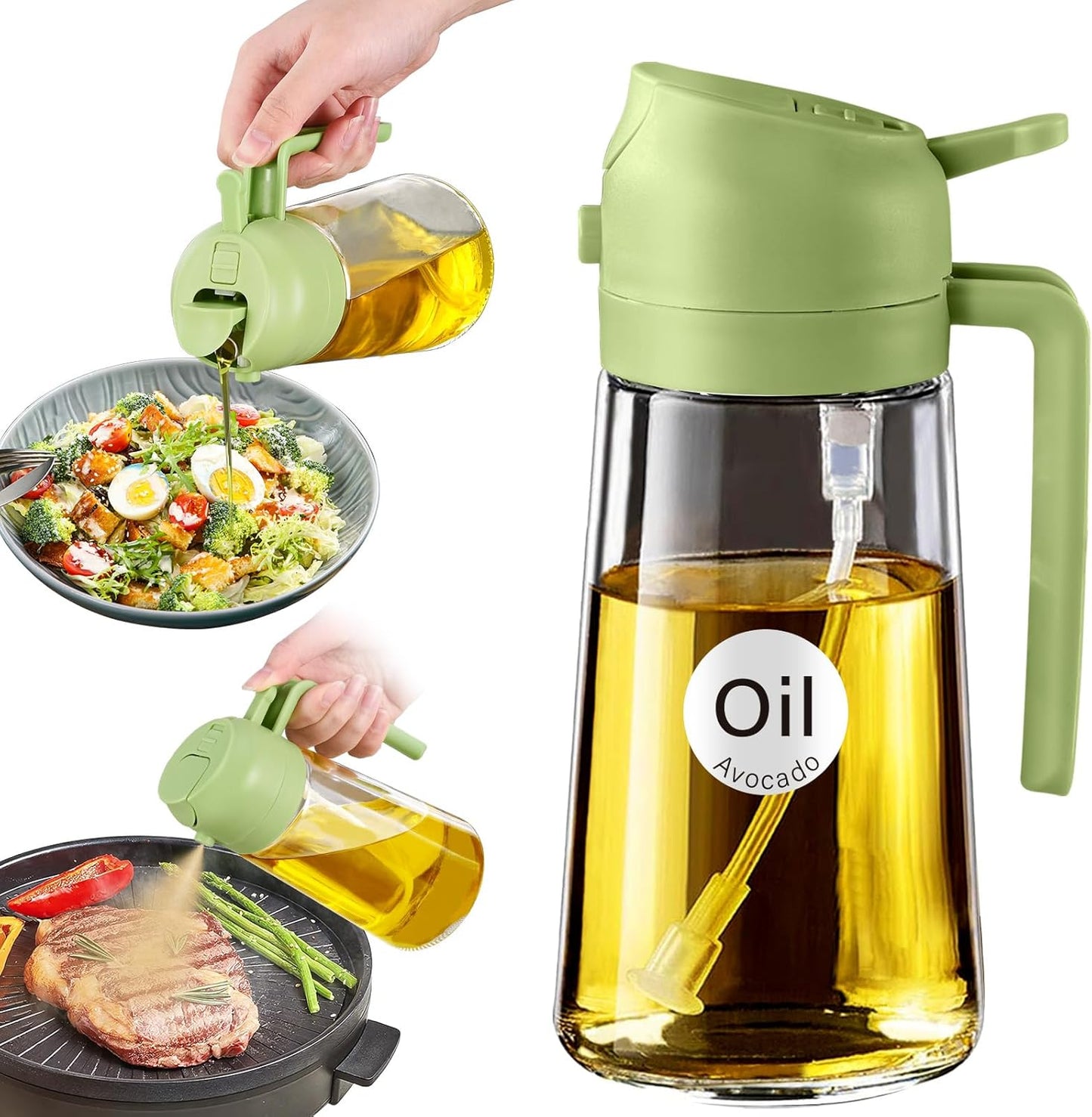 YARRAMATE 16oz 2-in-1 Oil Sprayer - Kitchen Essential