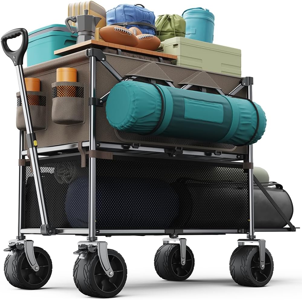 Collapsible Wagon Double Decker for Camping and Sports Use