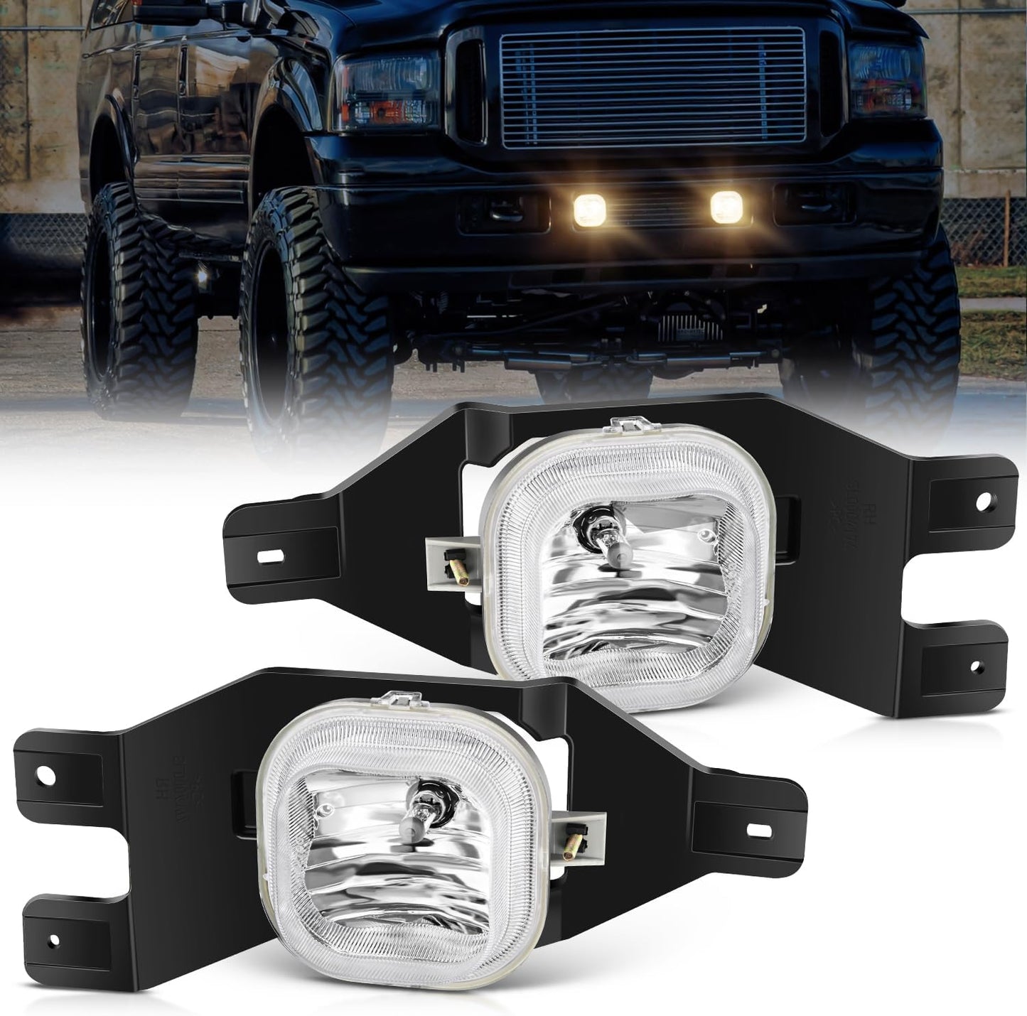 Nilight Fog Lights Assembly for 1999-2004 Ford Super Duty Models