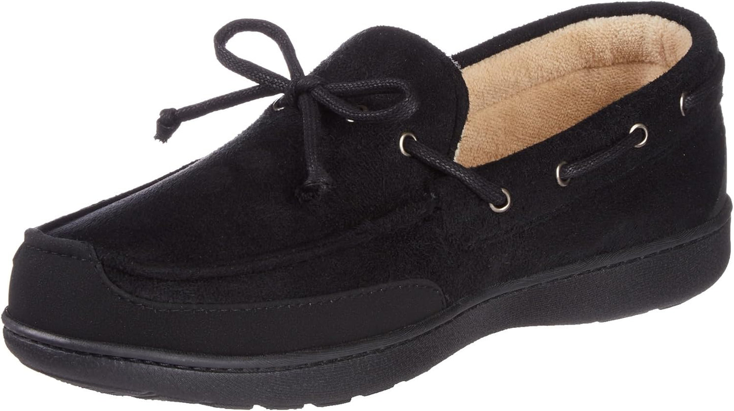 Isotoner Water Repellent Boater Moccasins with Memory Foam Comfort