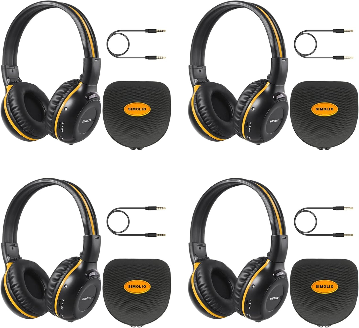 SIMOLIO Wireless IR Headphones for Kids - Perfect for Car Trips
