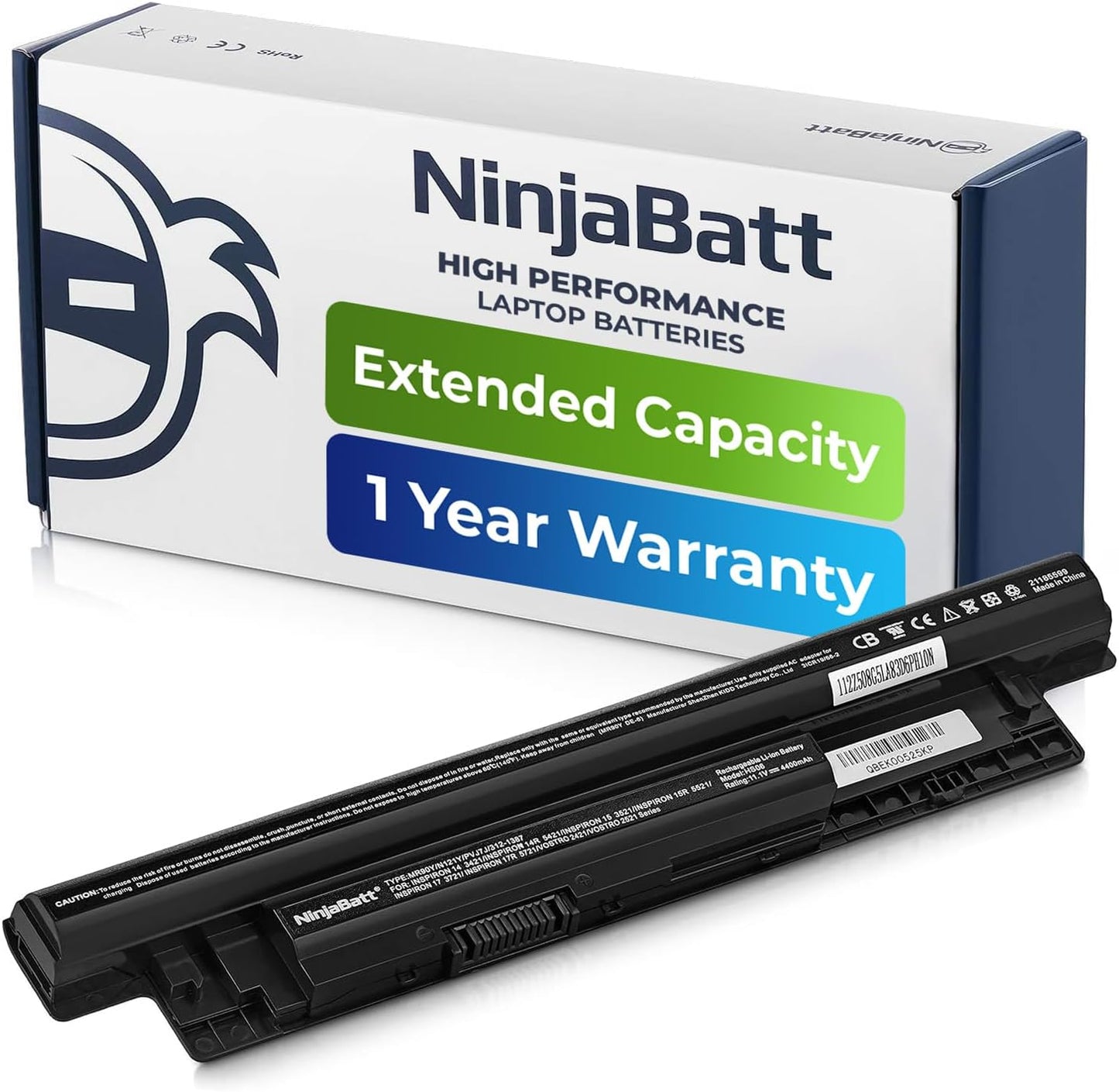 NinjaBatt XCMRD MR90Y Battery for Dell Inspiron 15 Series