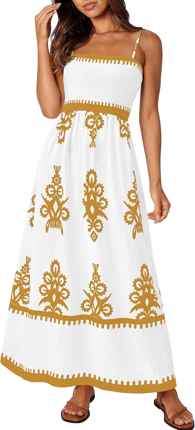 PRETTYGARDEN Summer Dress for Women 2025 Floral Sundress