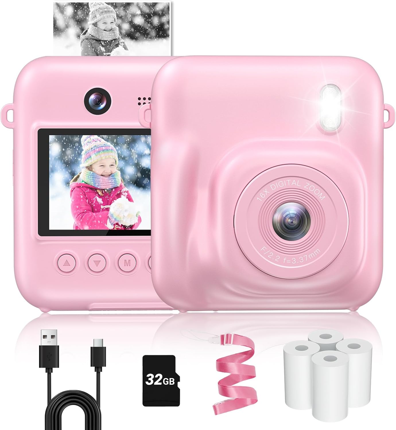 48MP Instant Print Kids Camera - Capture Memories in a Snap!