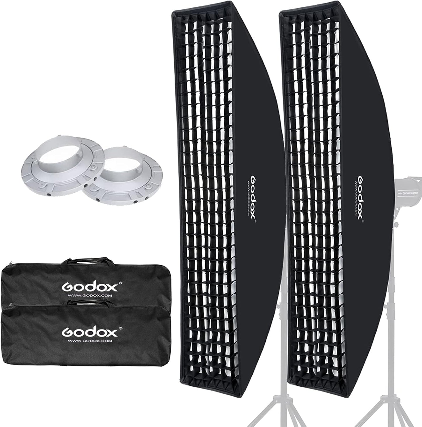 Godox Strip Box 14x63in Softbox with Honeycomb Grid for Lighting