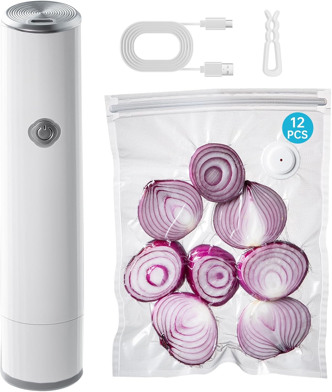 Compact Handheld Vacuum Sealer Set - Fresh & Save on-the-go!