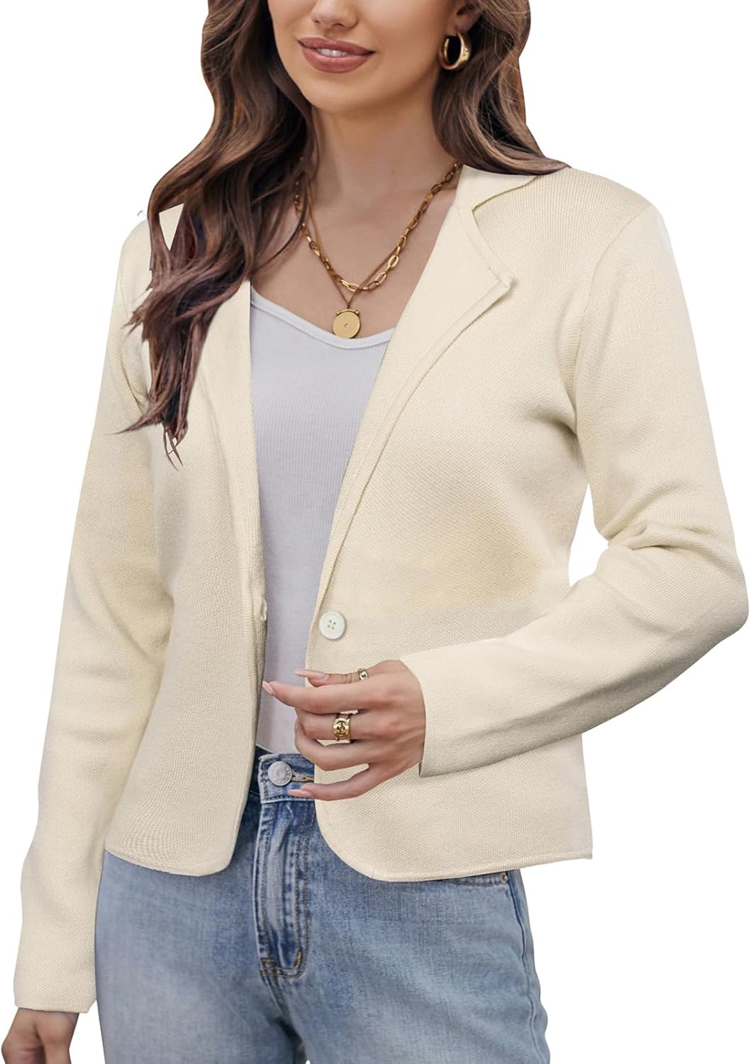 Stylish Women Sweater Blazer for Casual and Work Wear