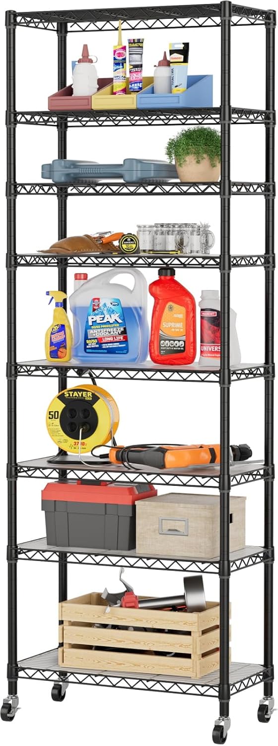 Heavy Duty Shelving Unit for Kitchen and Home Organization