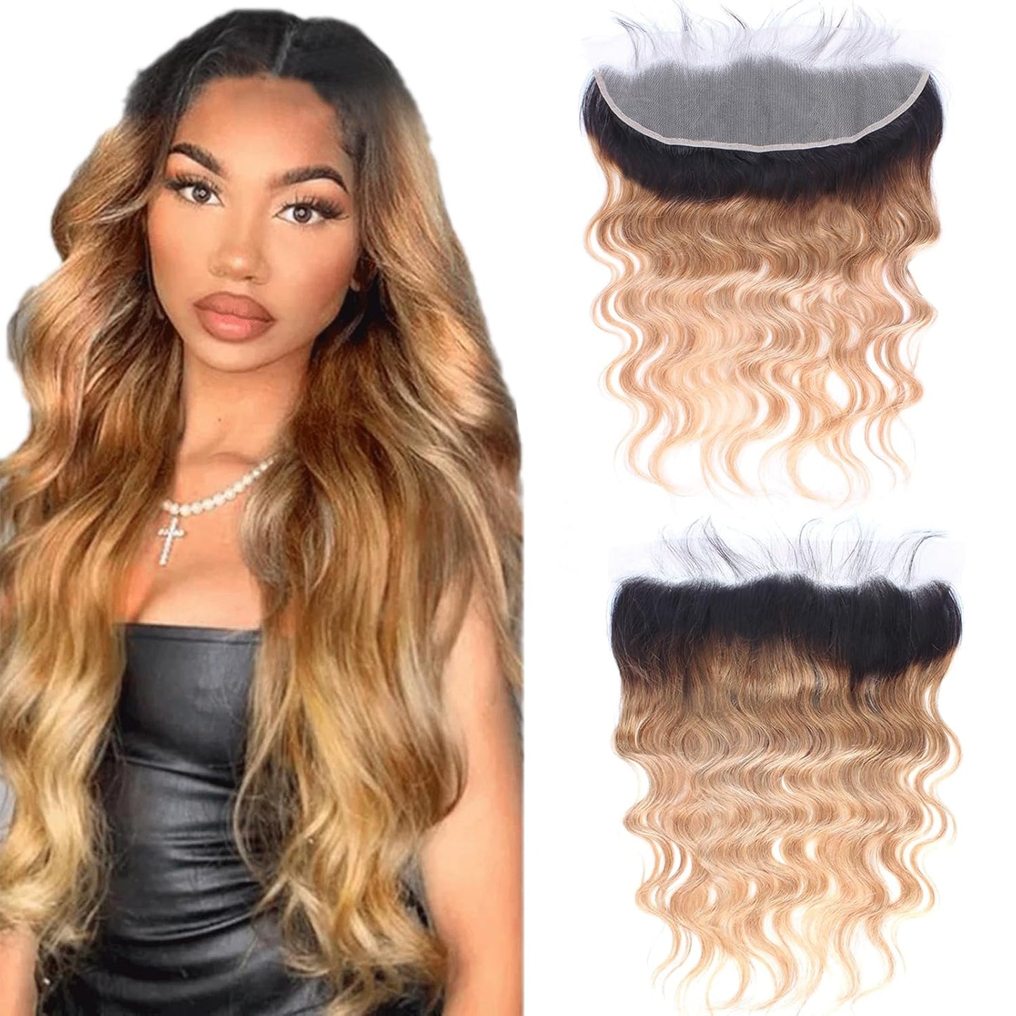 Ombre Brazilian Body Wave Lace Frontal Closure for Stunning Hair