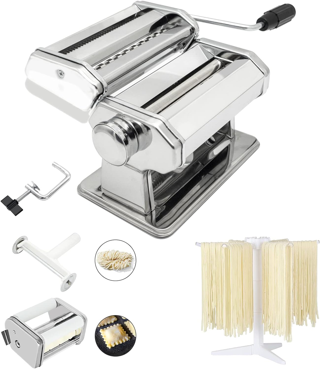 Effortless Homemade Pasta with 9 Thickness Settings!