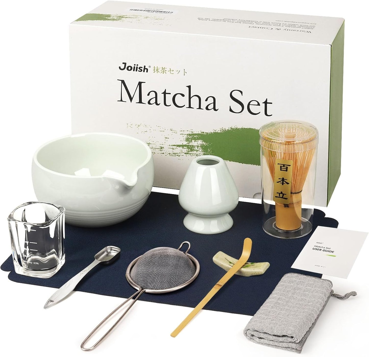 Matcha Tea Set 10-Pcs Kit for Authentic Japanese Experience