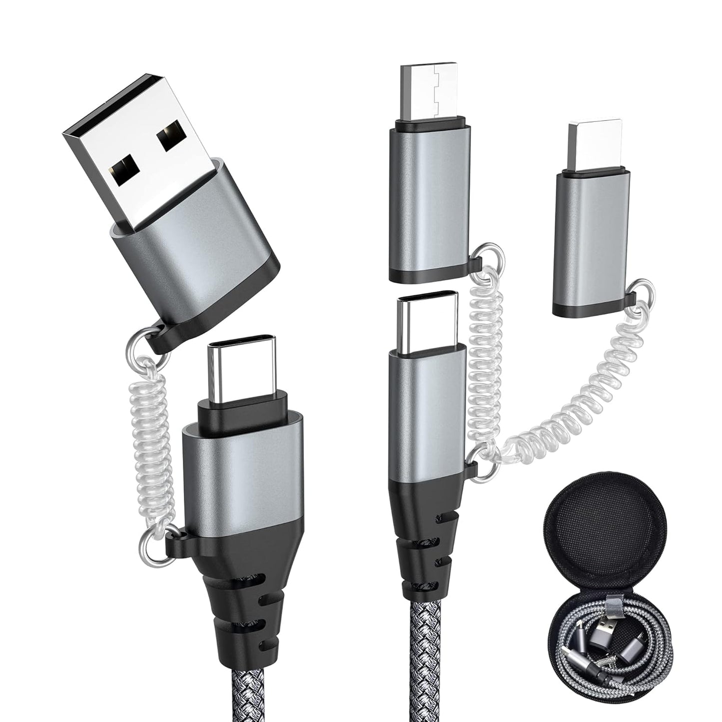 Fast Charge 3-in-1 USB C Cable - Multi-device Compatibility