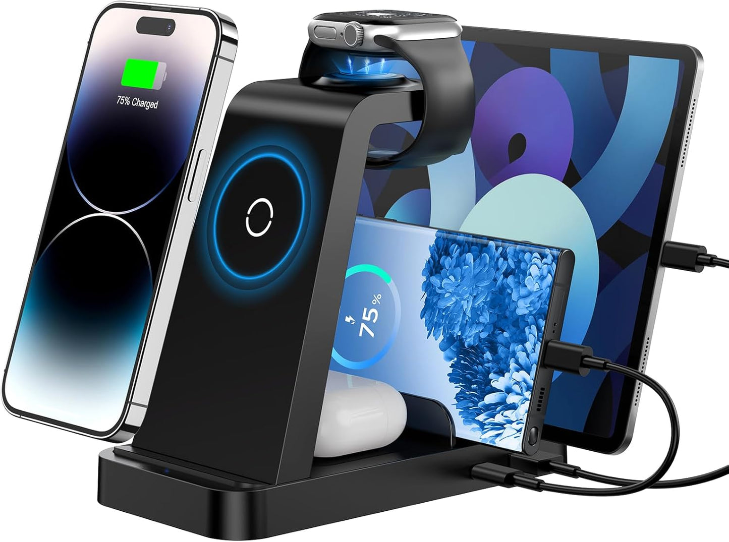 5-in-1 Fast Wireless Charger Station - GAUOLN