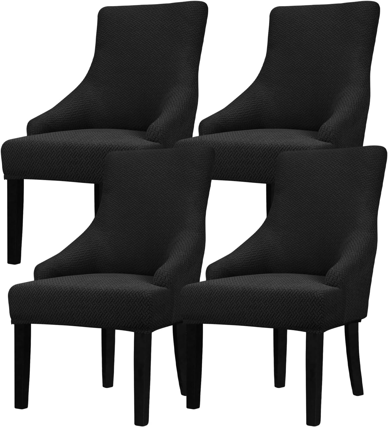 Lellen Velvet Stretch Wingback Chair Cover for Home Decor