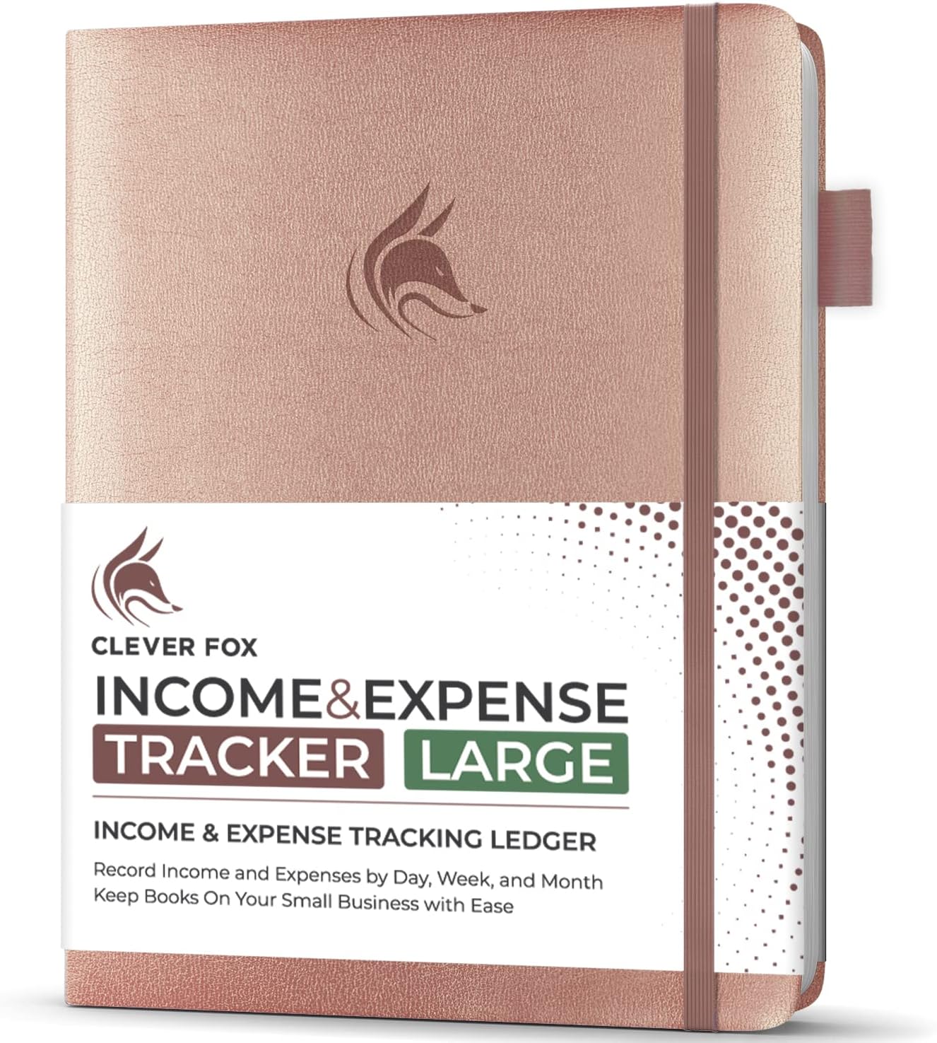 Clever Fox Large Income & Expense Tracker for Small Business