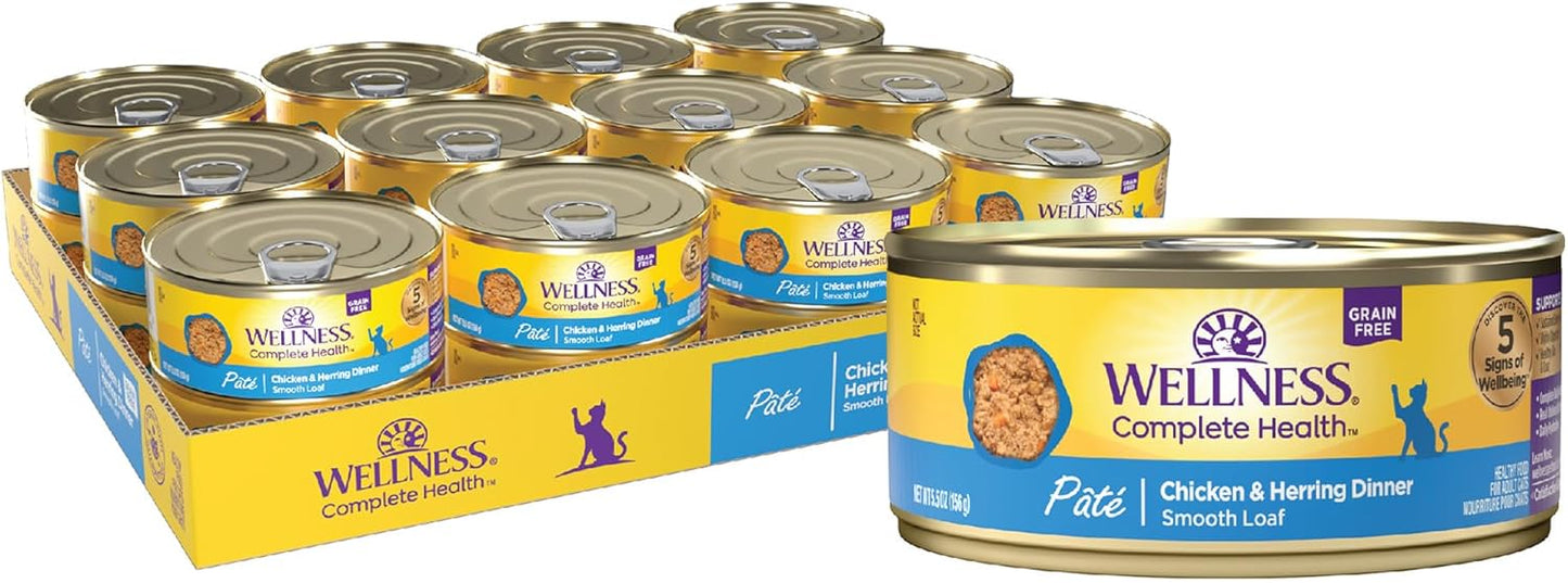 Wellness Complete Health Pate Wet Cat Food for Adult Cats
