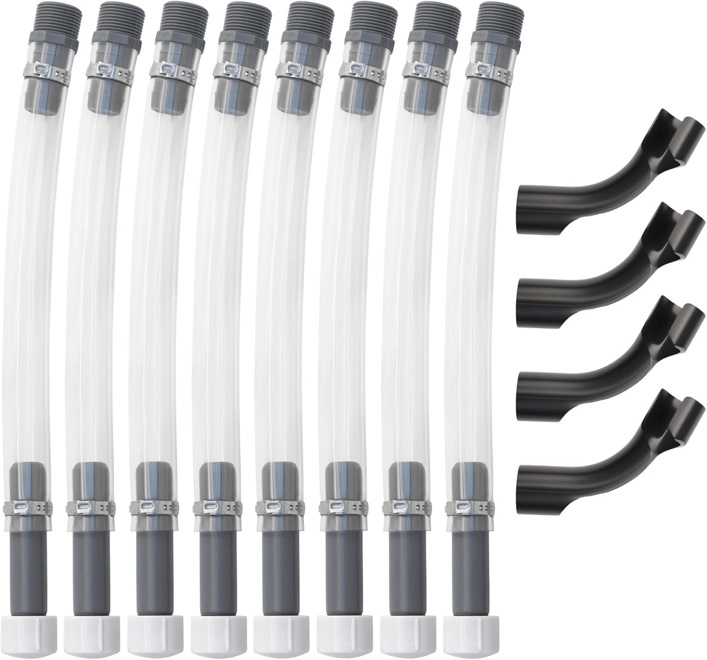 VP Gas Can Hose Set for Racing Fuel Jug - 8 PCS with Benders
