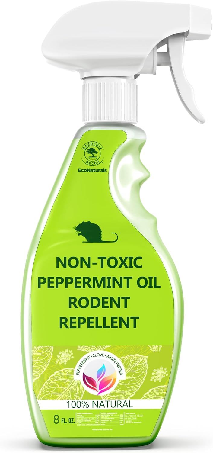 Non-Toxic Peppermint Rat Repellent Spray - 8oz