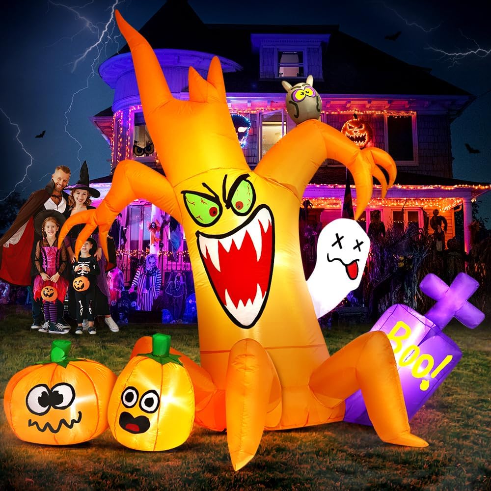 8FT Halloween Inflatable Decorations for Spooky Yard Fun