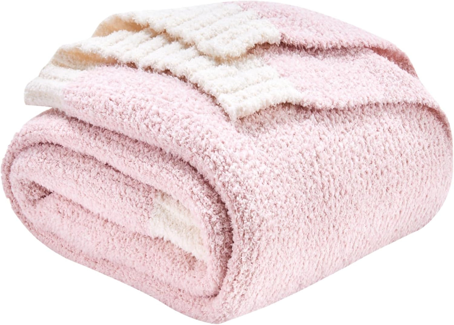Ultra Soft Reversible Knitted Throw Blanket for Cozy Living