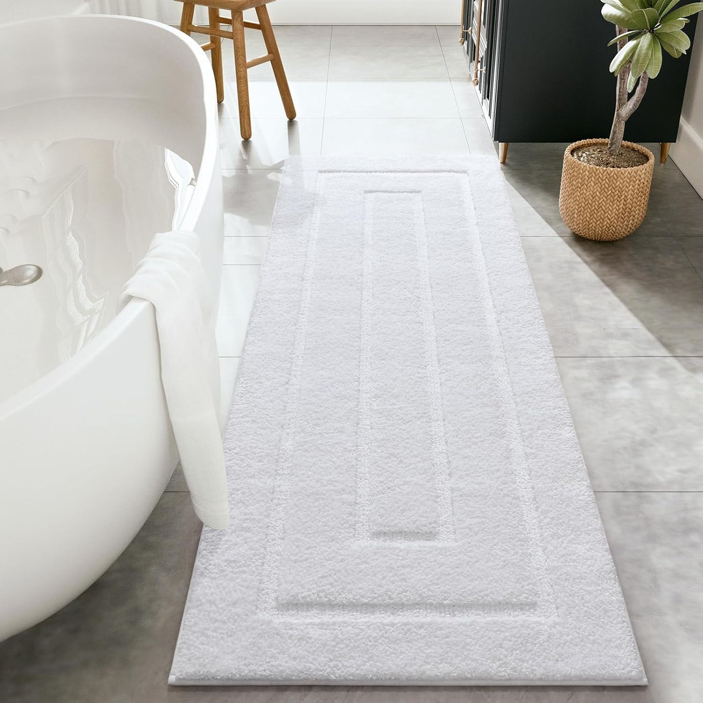 HOMORE Bathroom Rugs 24x60 Inch Soft Absorbent Runner Mat