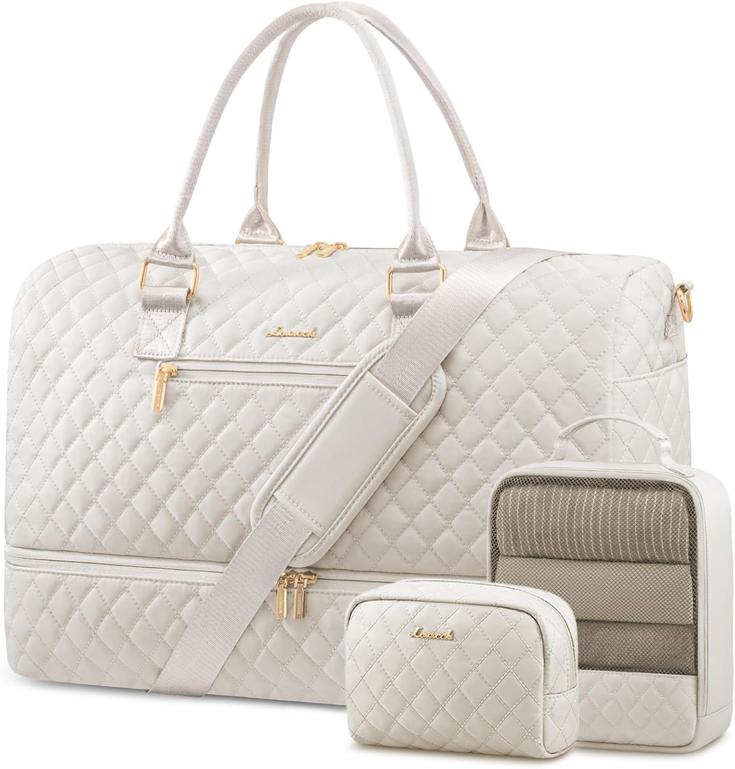 LOVEVOOK Travel Duffle Bag for Women with Shoe Compartment