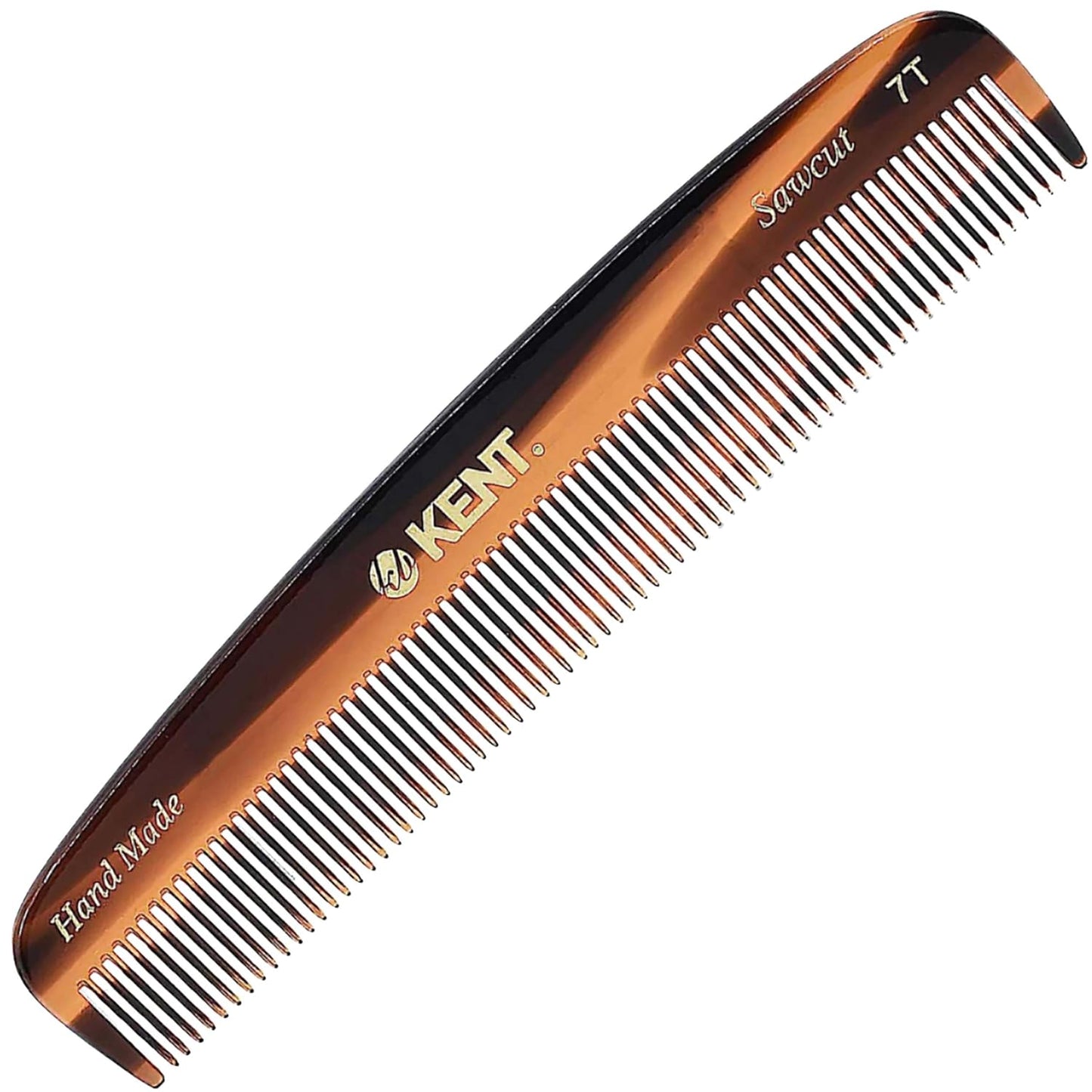 Kent 7T Handmade Fine Tooth Pocket Comb for Men Grooming