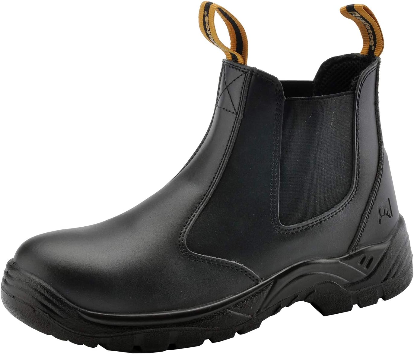 Mens Work Boots Steel Toe Chelsea Safety Boots for Comfort