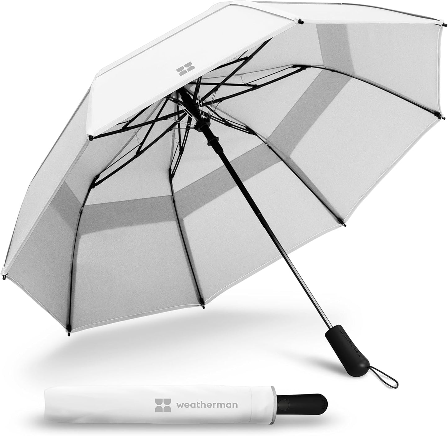Weatherman Umbrella - Premium Compact Travel Umbrella for Rain