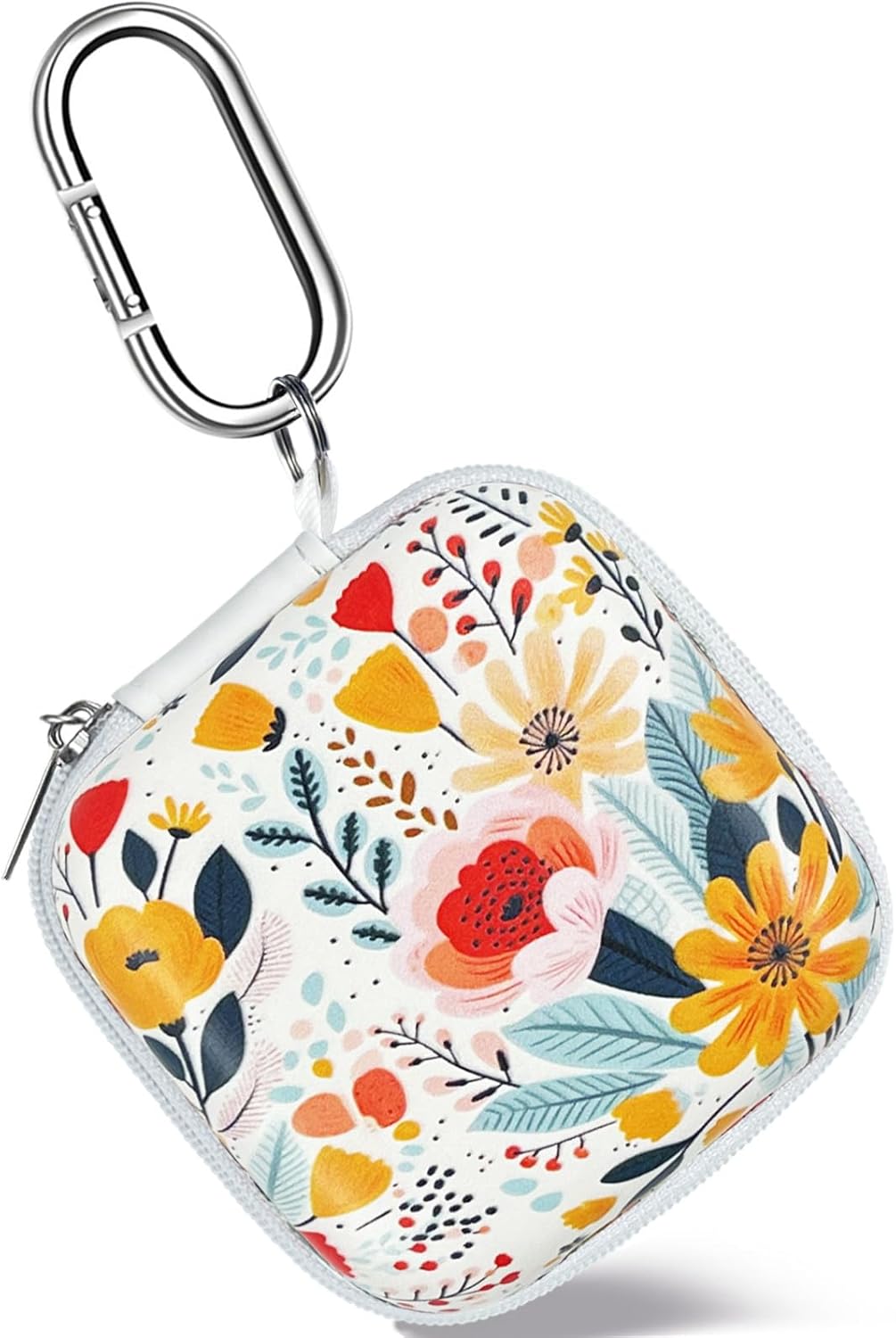 Portable Earbud Case with Carabiner for Stylish Storage