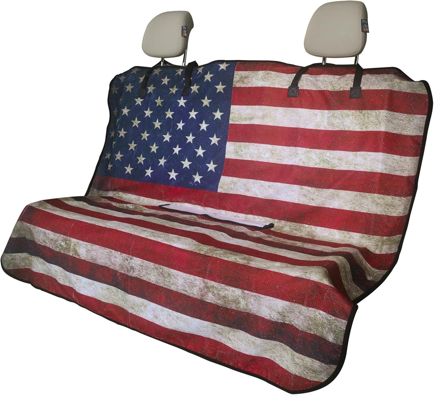 Waterproof Back Seat Cover for Car Trucks Van SUV - American Flag