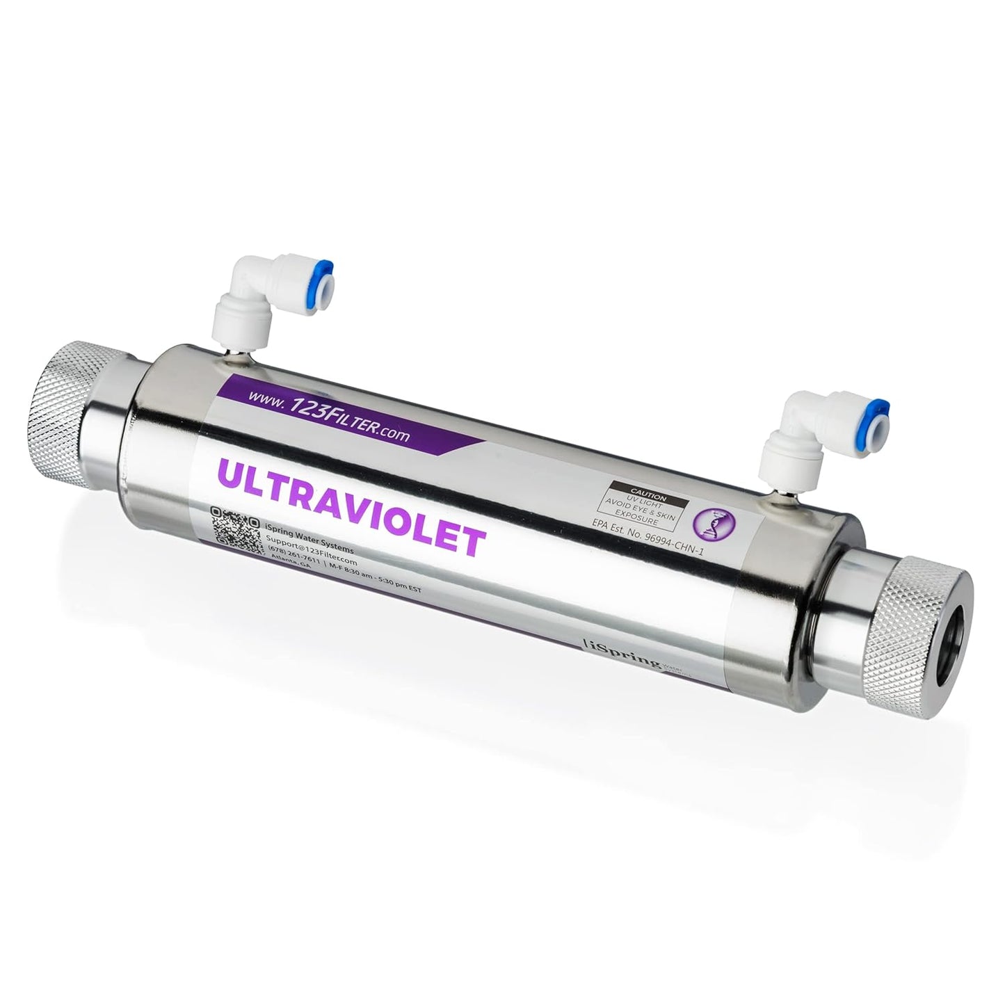 iSpring UVF11A UV Ultraviolet Light Water Filter for Clean Water