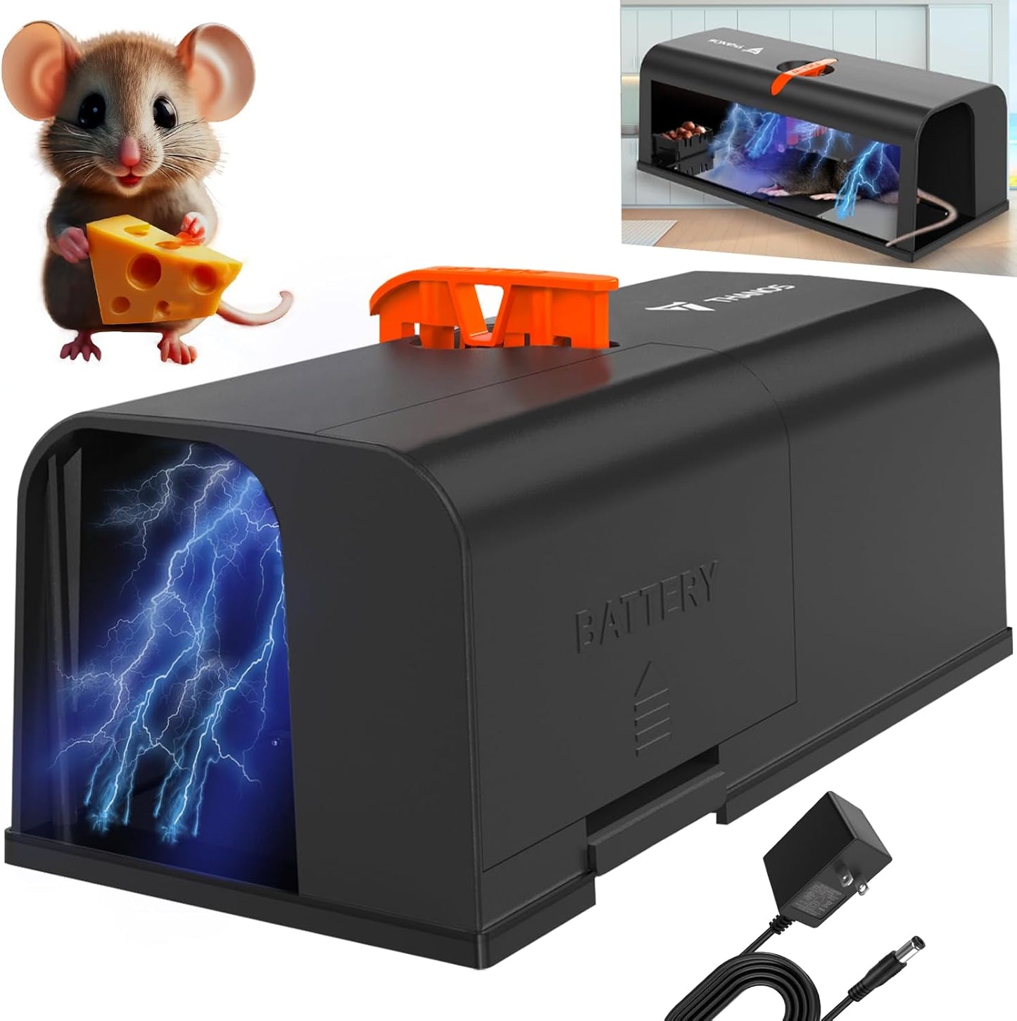 Powerful Electric Rat Zapper - Instantly Kills Mice!
