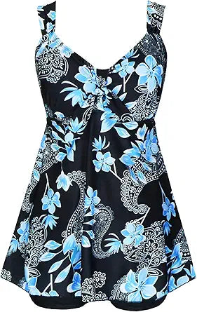 DANIFY Plus Size Swimsuit for Women with Tummy Control Design