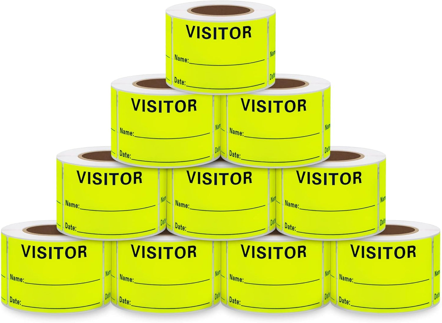 Visitor Pass Stickers for Easy Identification - 300 Stickers