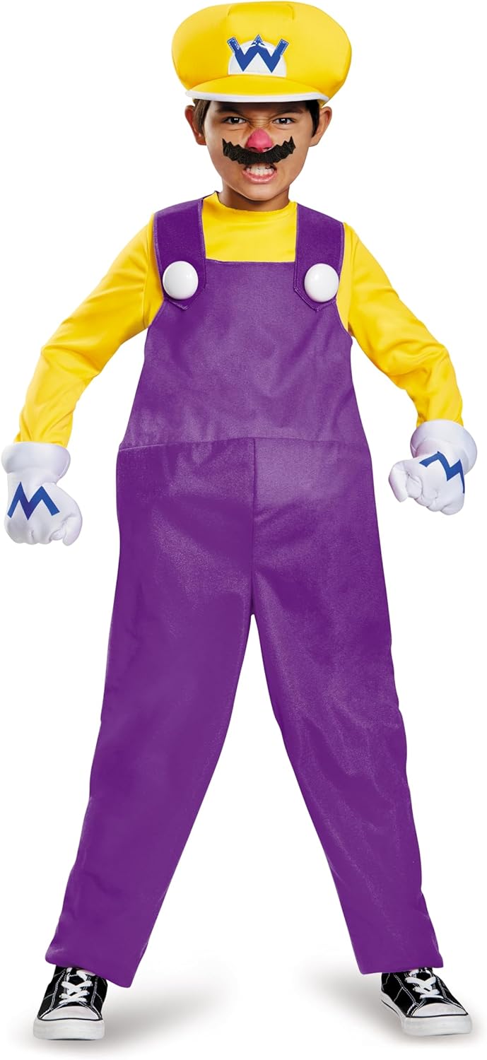 Disguise Wario Deluxe Super Mario Bros. Costume for Kids