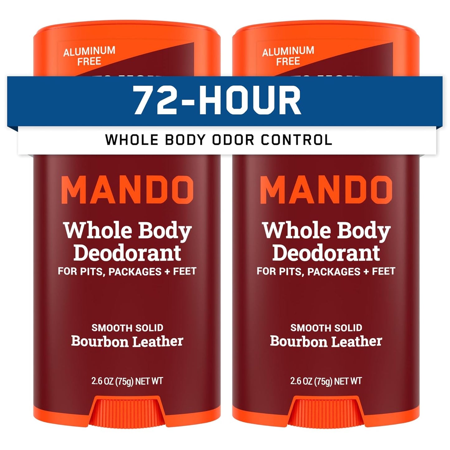 Mando Whole Body Deodorant for Men - 72 Hour Odor Control