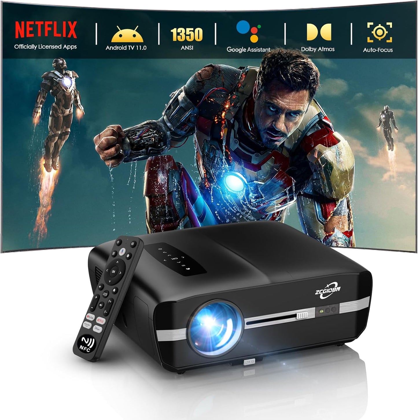 Ultra Bright 4K Smart Projector - Dolby Audio