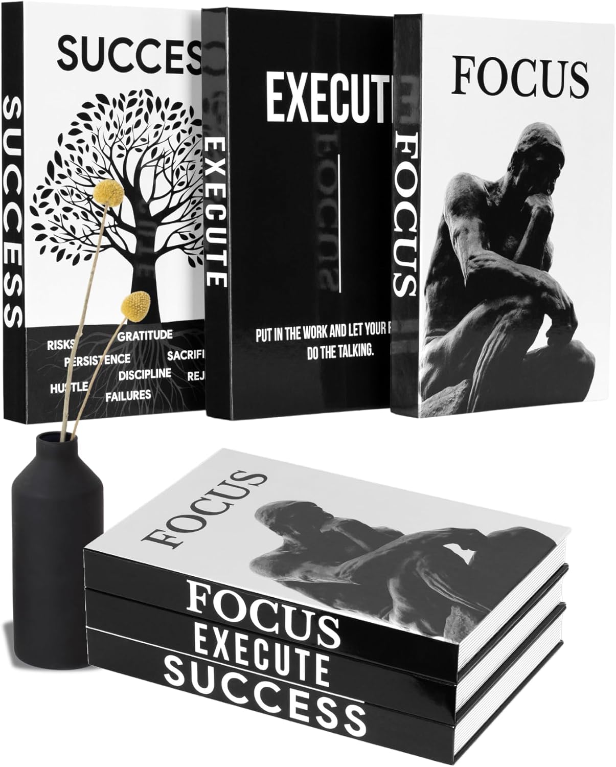 Chic Fake Books Set - Inspiring Home Decor