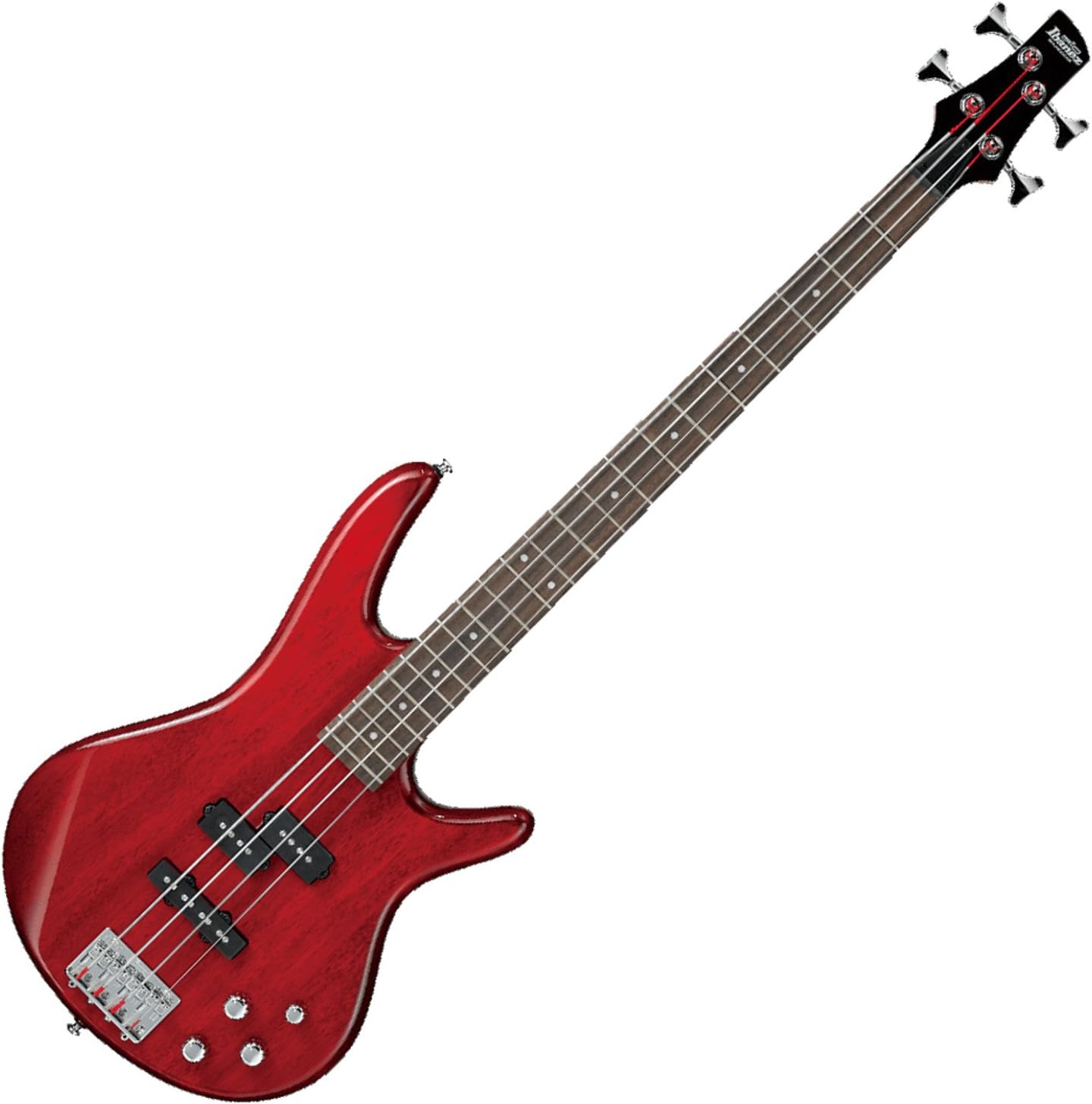 Ibanez Gio GSR200TR Bass Guitar - Stunning Transparent Red Finish