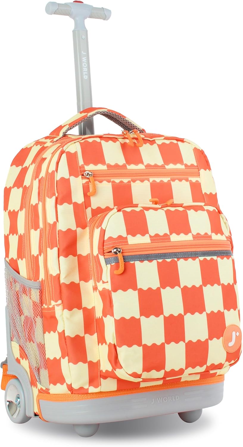J World New York Sundance Rolling Backpack for Kids and Teens