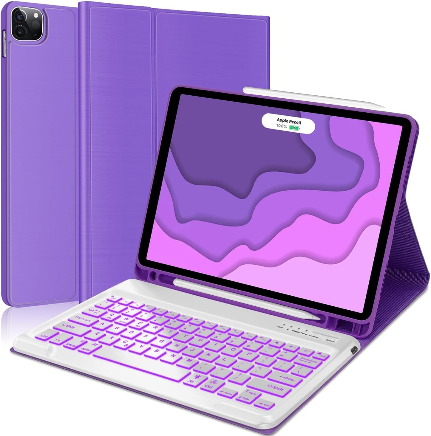 YEHOBU Keyboard Case for iPad Pro 12.9 with Backlit Keys