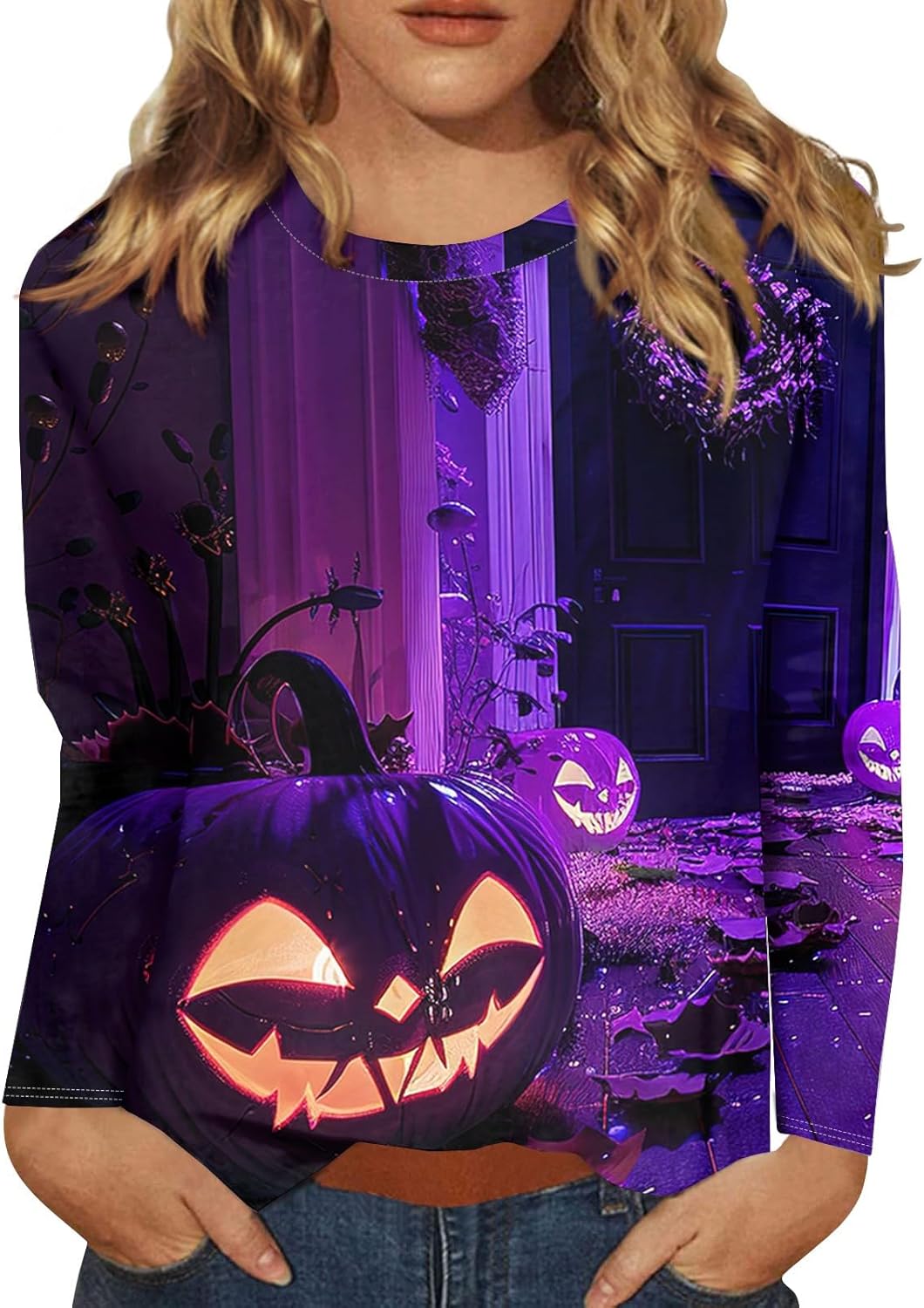 Plus Size Halloween Printed Tee - Sizes S-5XL