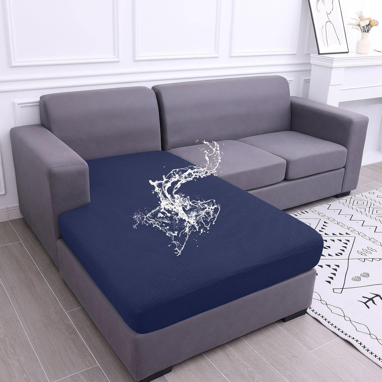 hyha Waterproof Sectional Couch Covers for L Shape Sofas