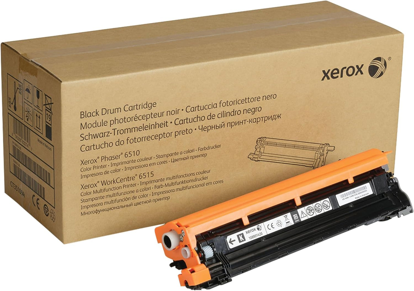 Xerox 108R01420 Genuine Black Drum Cartridge for Phaser 6510