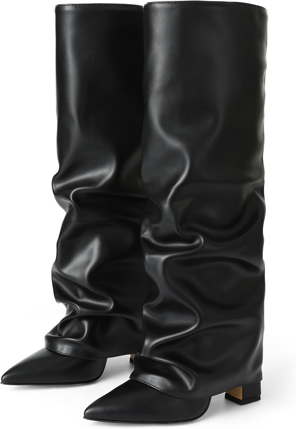 Stylish Knee High Boots for Women with Wide Calf and Chunky Heel