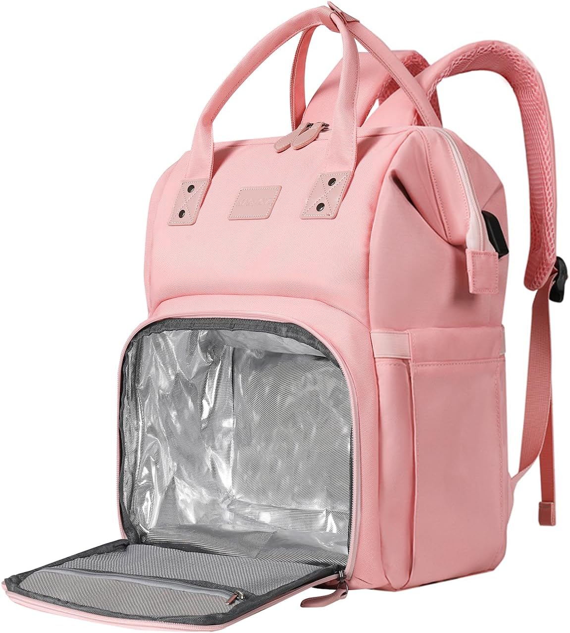 Women's Insulated Laptop Backpack with USB Port for Travel